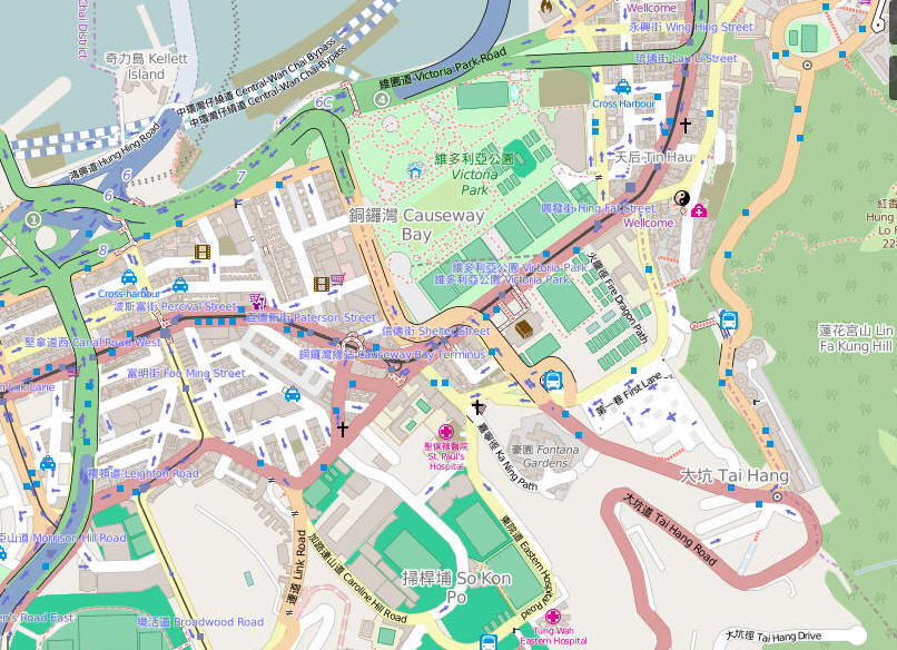 Maps Of Causeway Bay Hong Kong